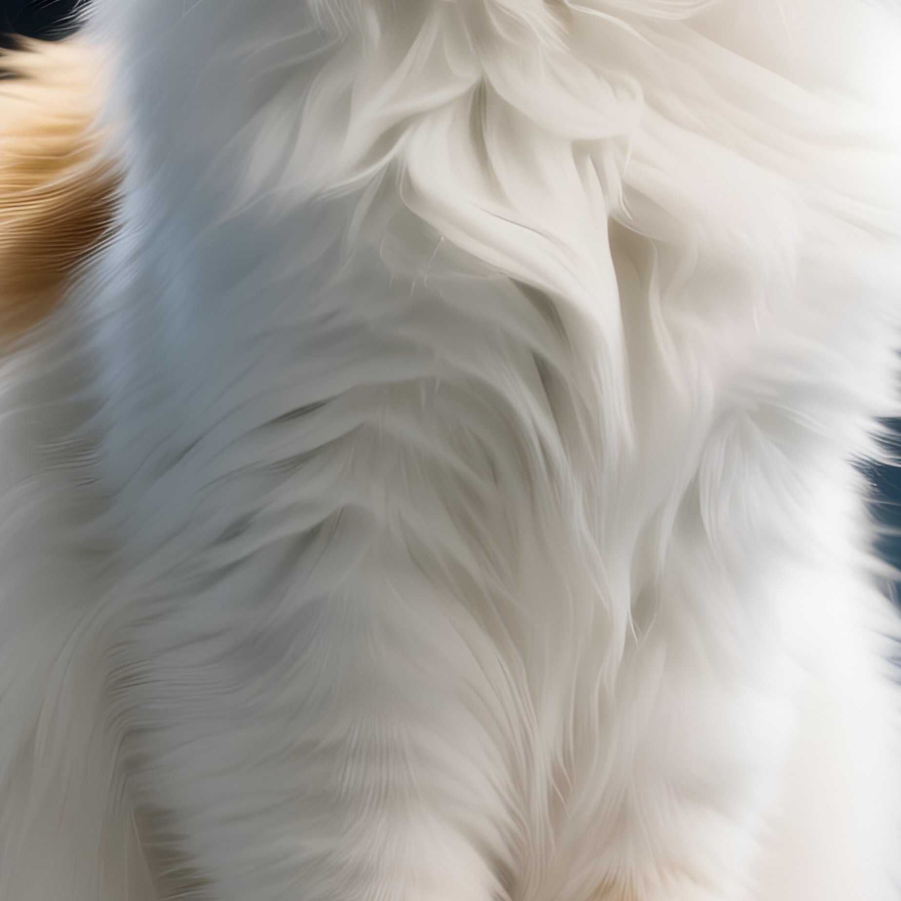 A Turkish Van Perched On High Shelf In Science Fiction Setting - Full Resolution Quality Preview