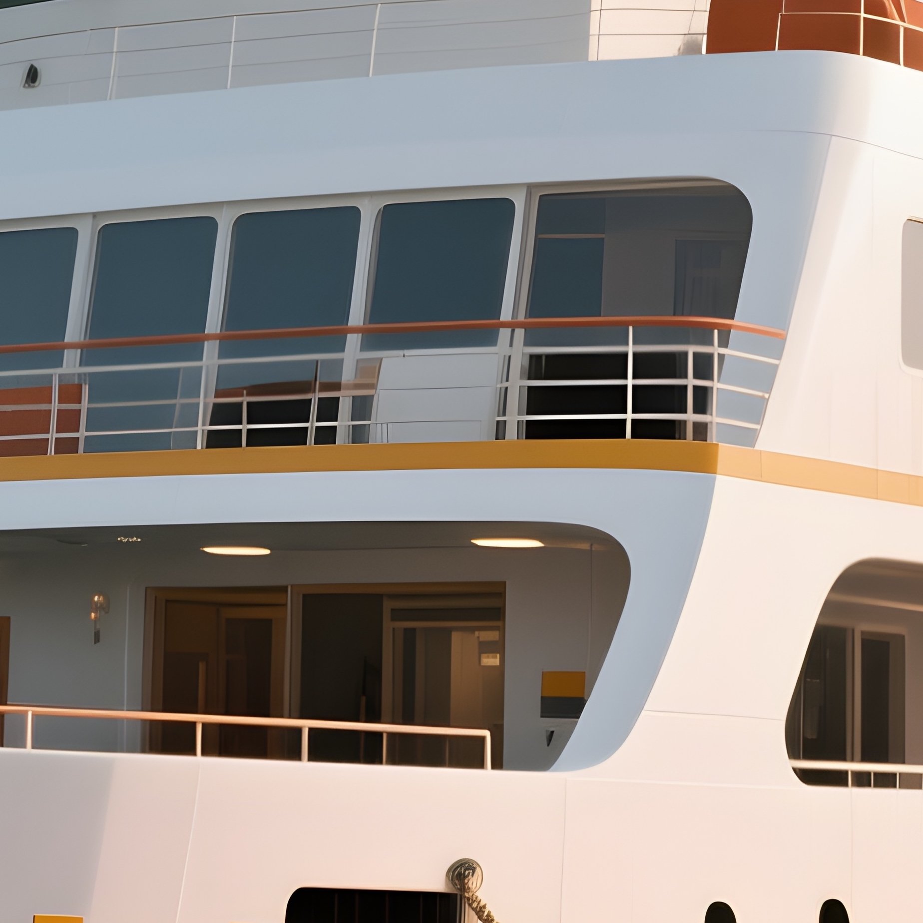 A Two Level Ferry Docking Alongside A Floating Pontoon - Full Resolution Quality Preview