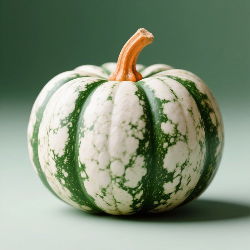 A Uniquely Patterned Pumpkin Pumpkin Green