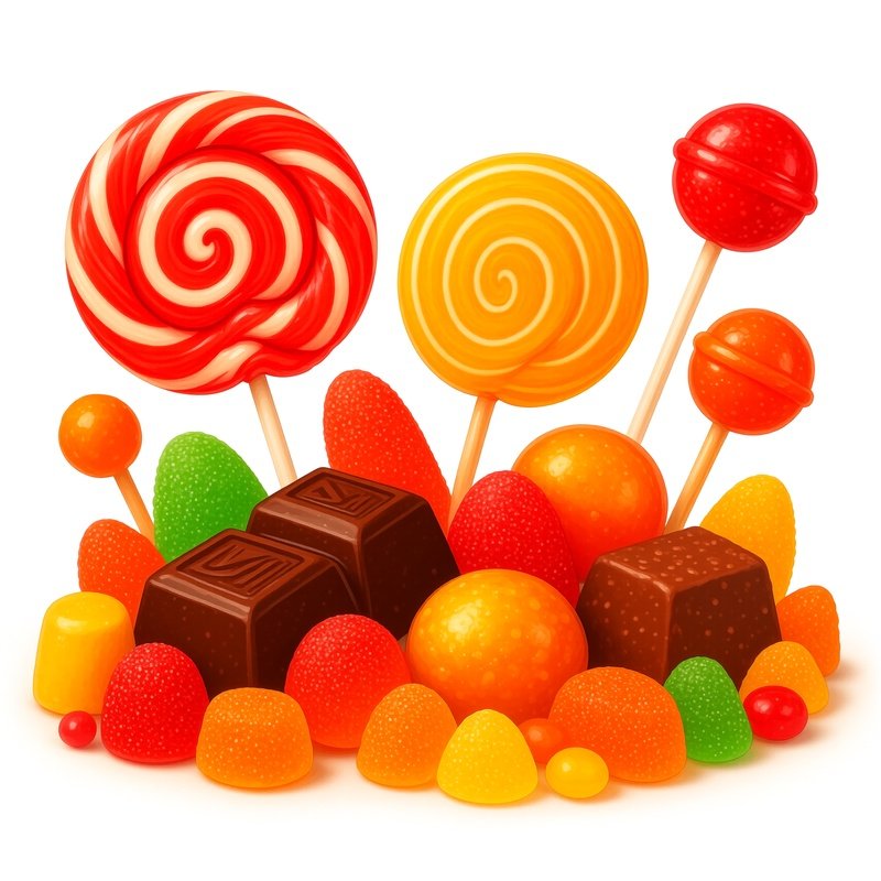 A Variety Of Colorful Candies And Sweets Candies Sweets