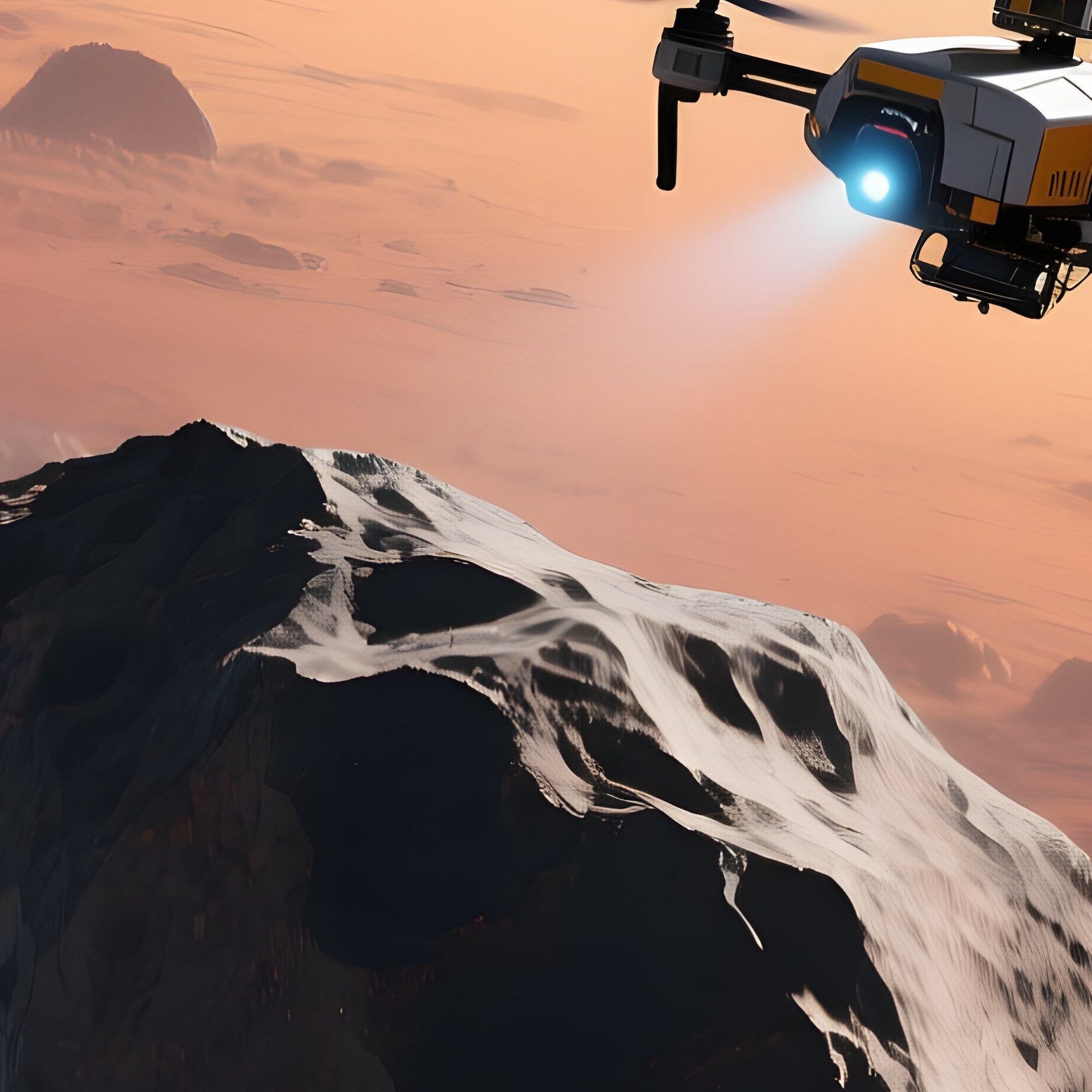 A Vast Asteroid Belt Illuminated By A Distant Red Dwarf Star, Casting Long Amber Shadows Across - Full Resolution Quality Preview