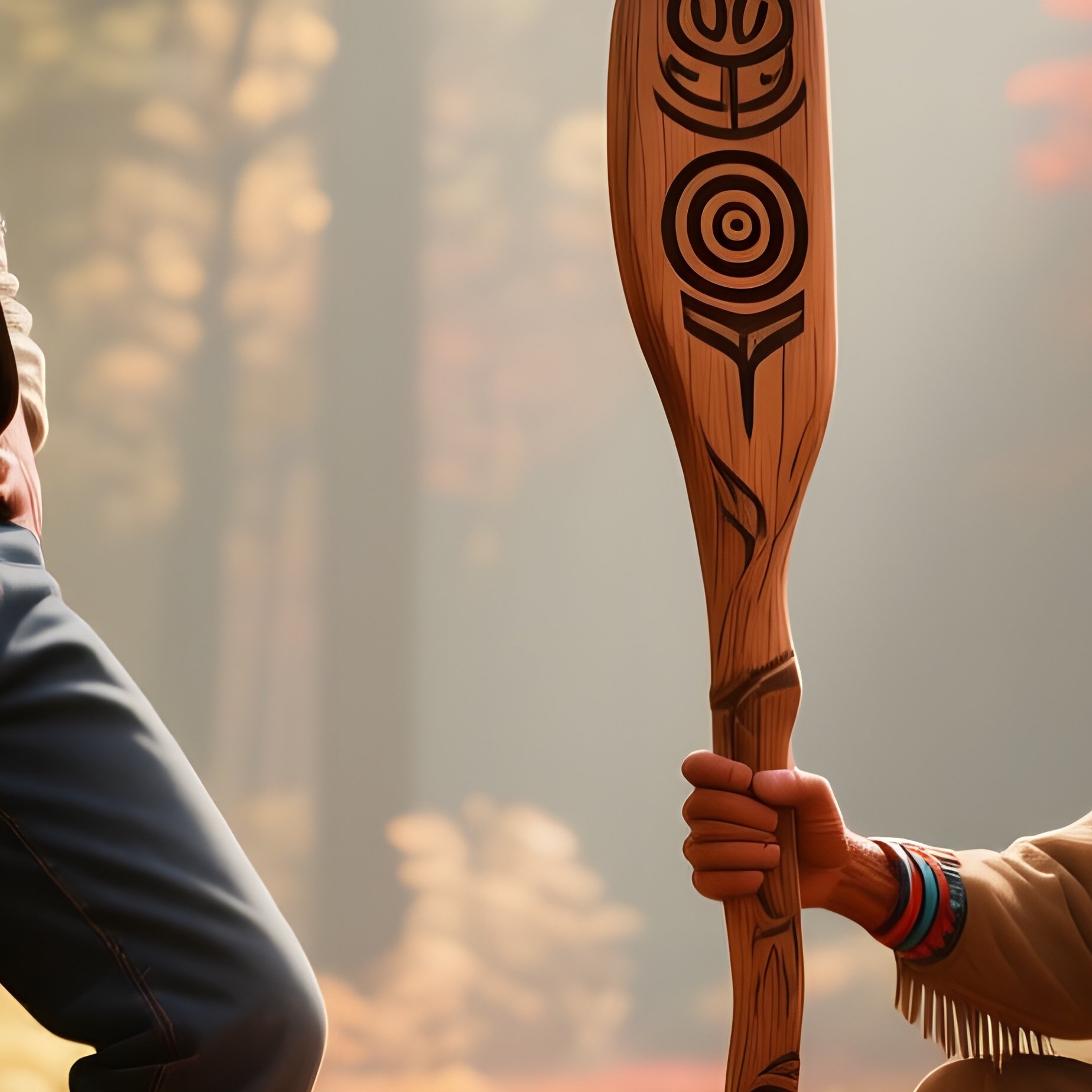 A Vibrant Autumn Forest Clearing, Fallen Leaves In Fiery Reds And Oranges Carpet The Ground, A - Full Resolution Quality Preview