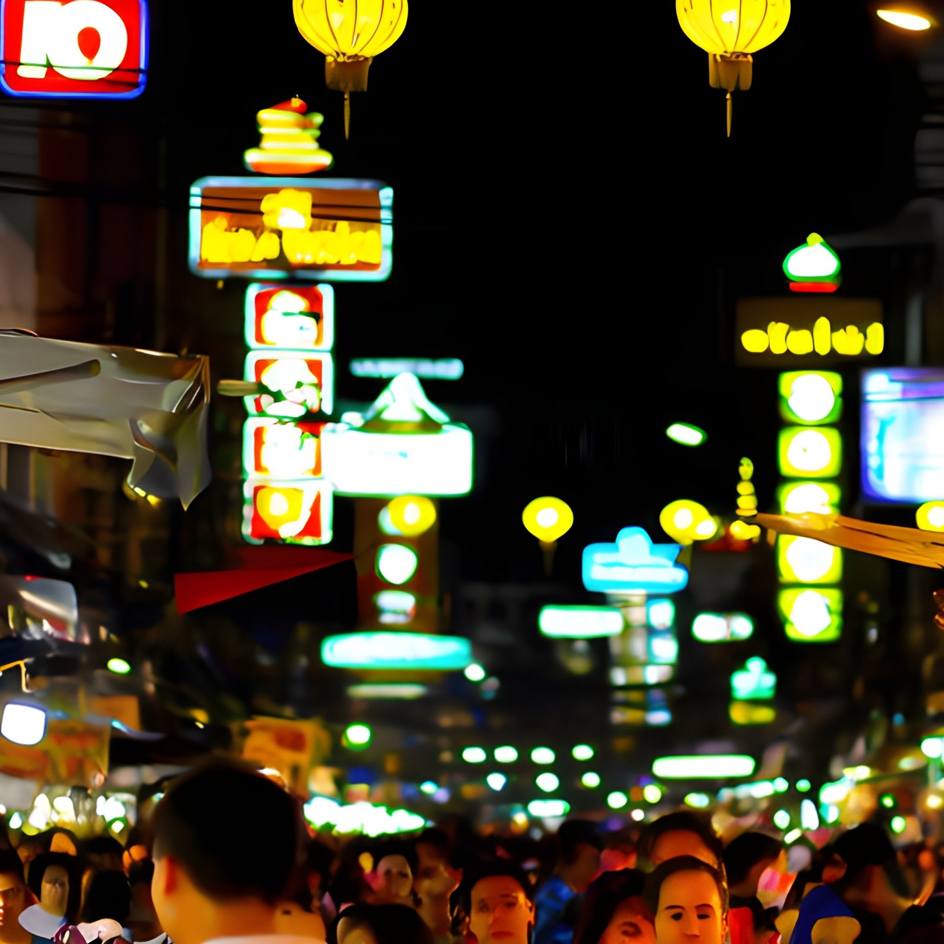 A Vibrant Market In Bangkok Thailand - Full Resolution Quality Preview