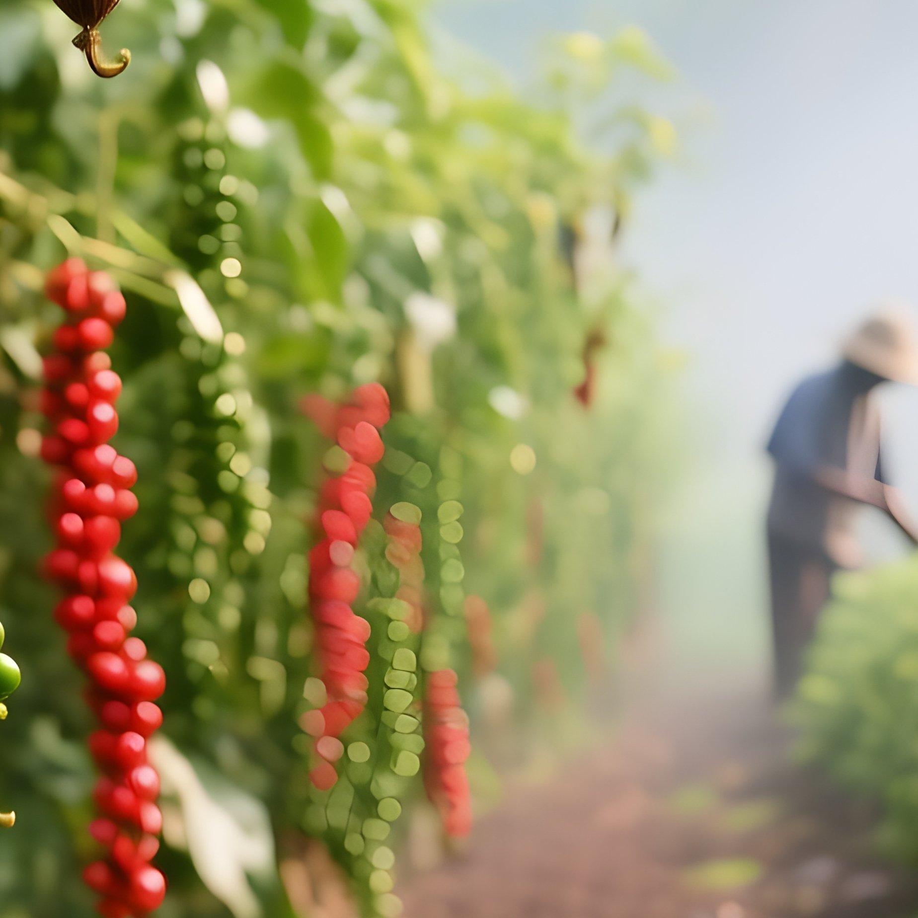 A View Of A Spice Plantation With Fresh Vanilla Pepper And Cardamom Growing - Full Resolution Quality Preview