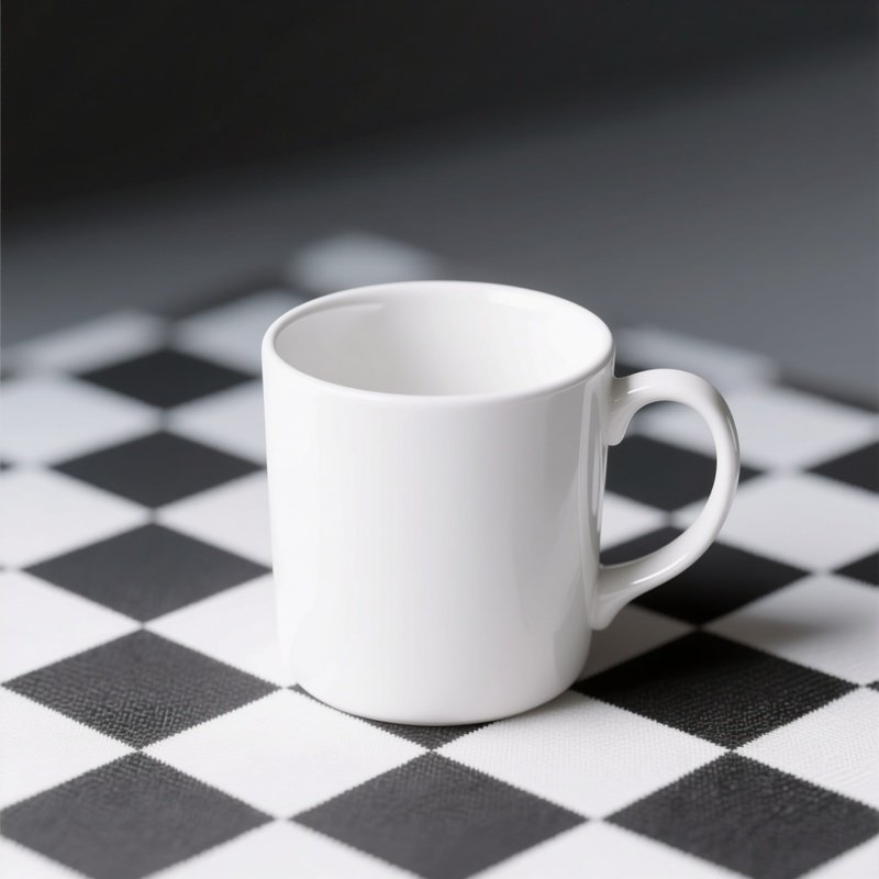 A White Ceramic Mug White Mug Ceramic