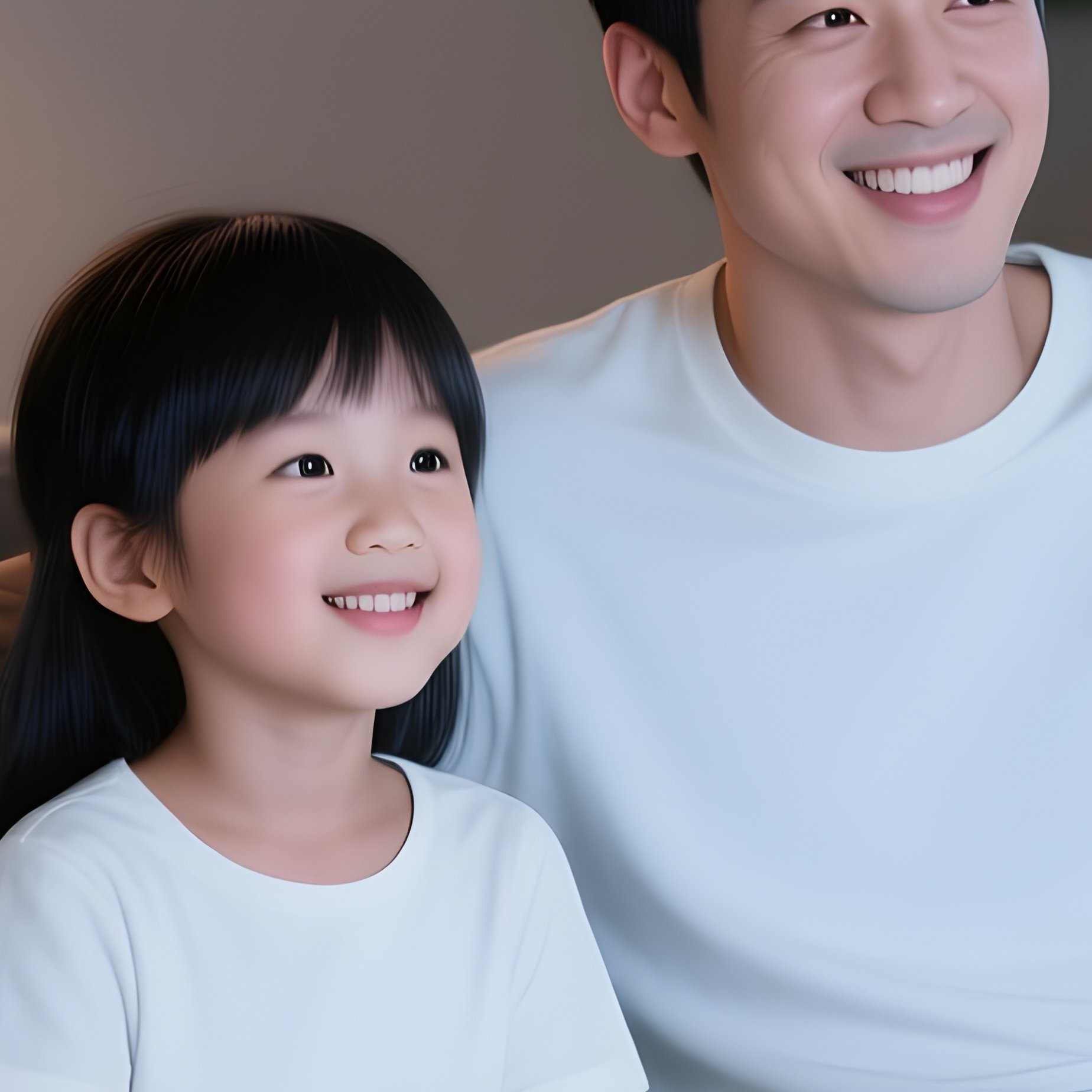 A White Family Watching A Movie Together On The Couch. - Full Resolution Quality Preview