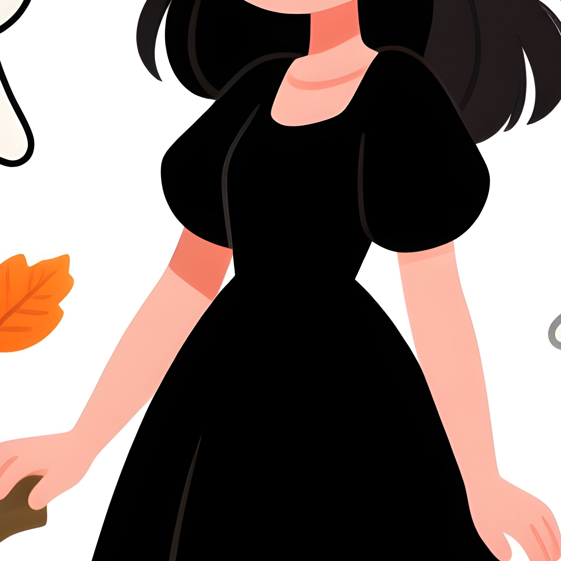 A Witch Character Surrounded By Halloween Themed Elements - Full Resolution Quality Preview