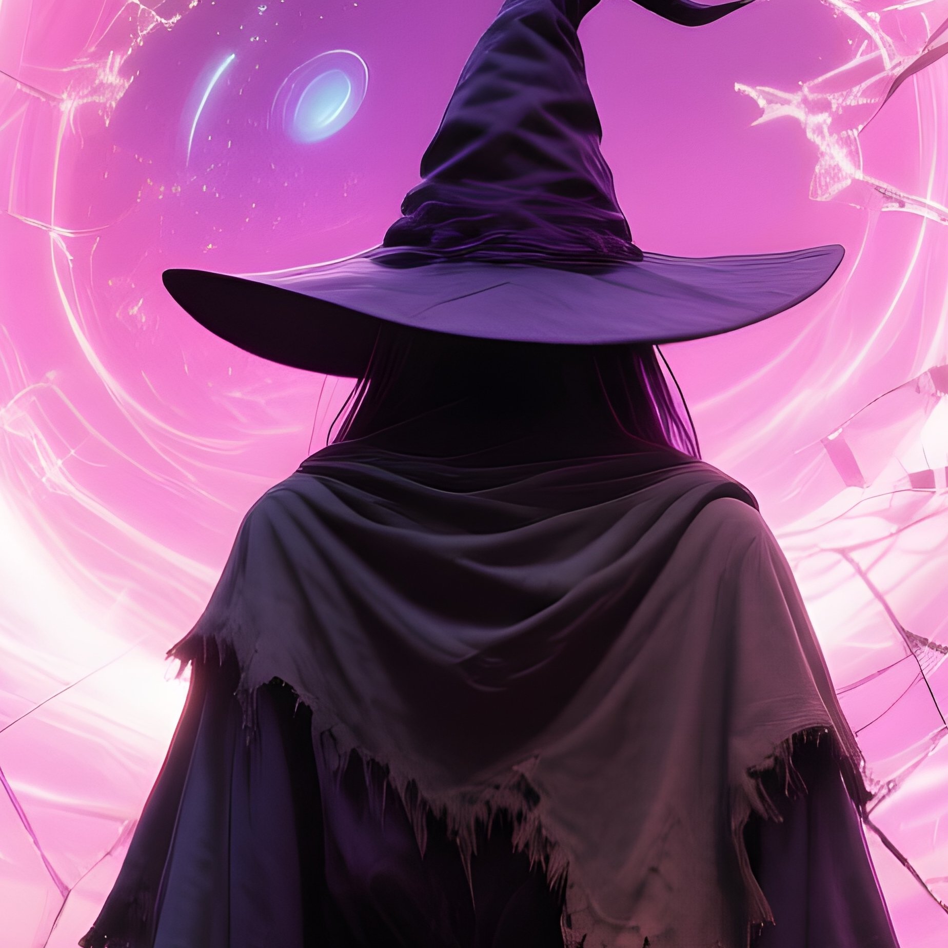 A Witch In A Mirror World With A Portal To Another Dimension - Full Resolution Quality Preview