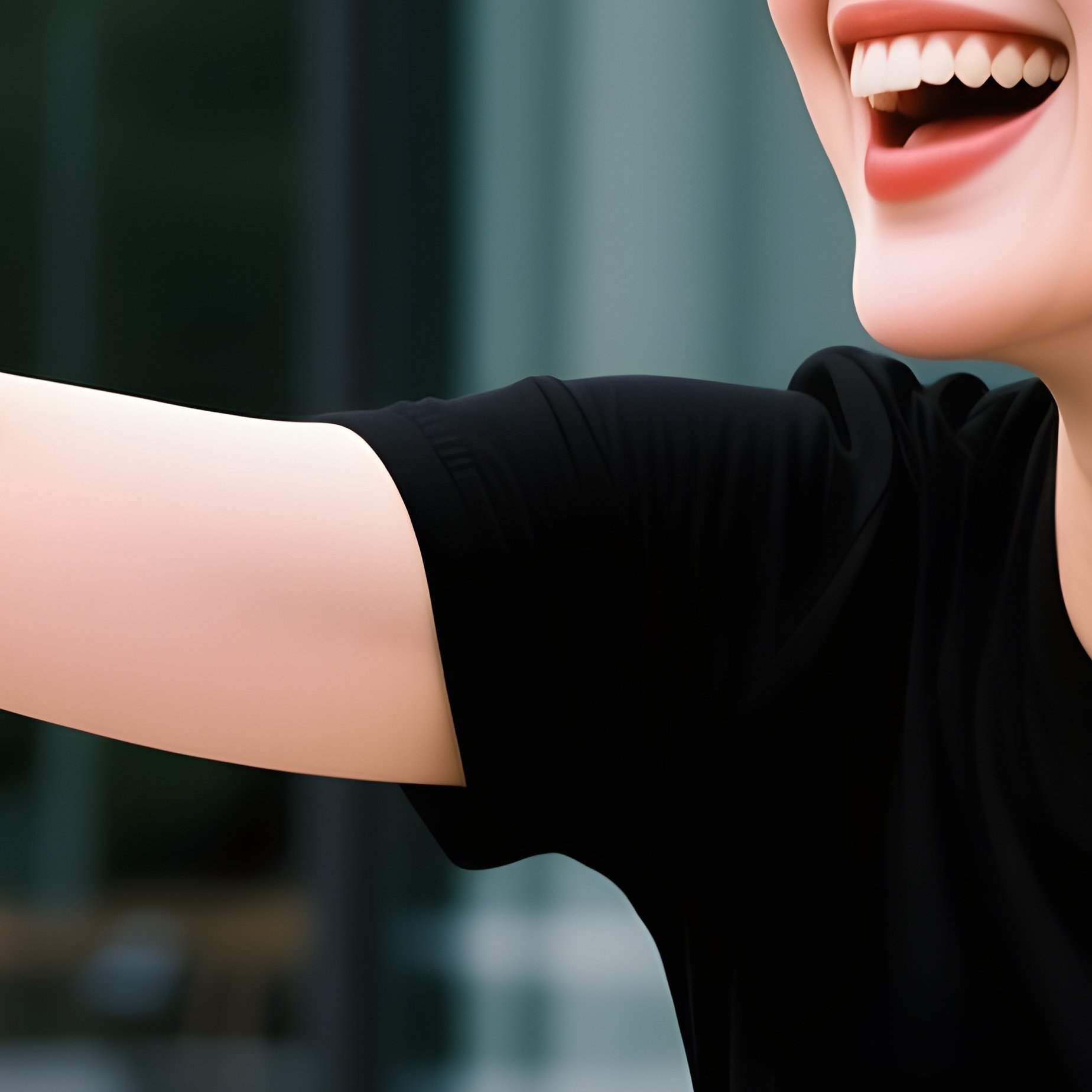 A Woman Giving A High Five Joy Interaction - Full Resolution Quality Preview