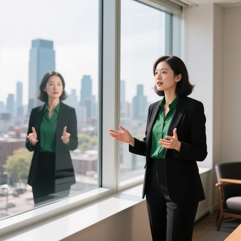 A Woman Giving A Presentation Or Speech Presentation Speaker