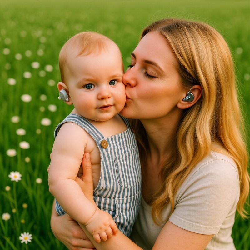 A Woman Holding A Baby In An Outdoor Setting Motherhood Love