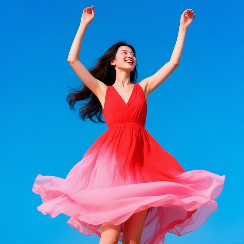 A Woman In A Flowing Dress Woman Dance