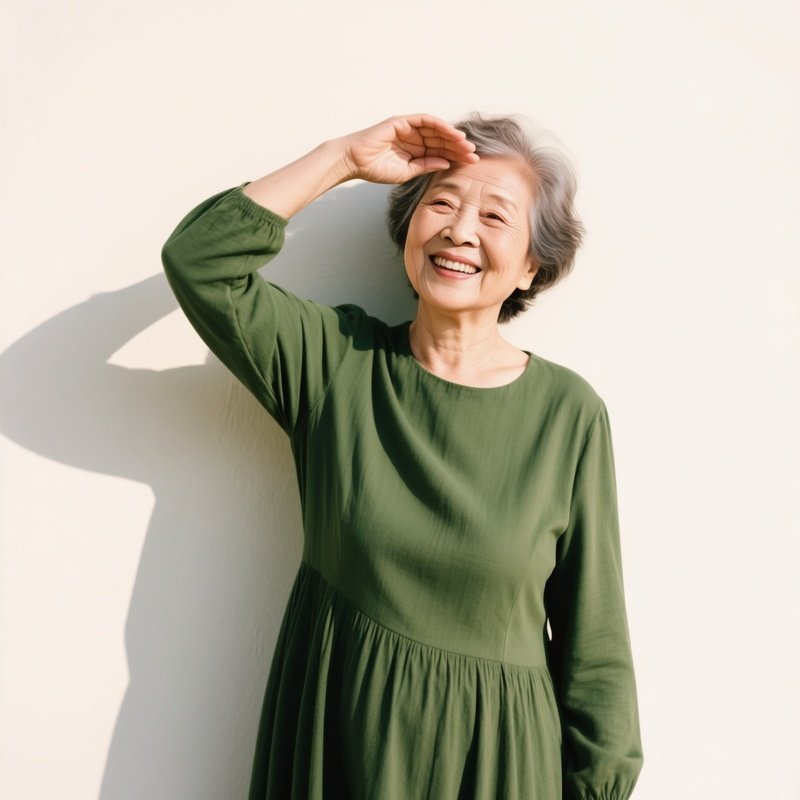 A Woman In A Green Dress Woman Green Dress