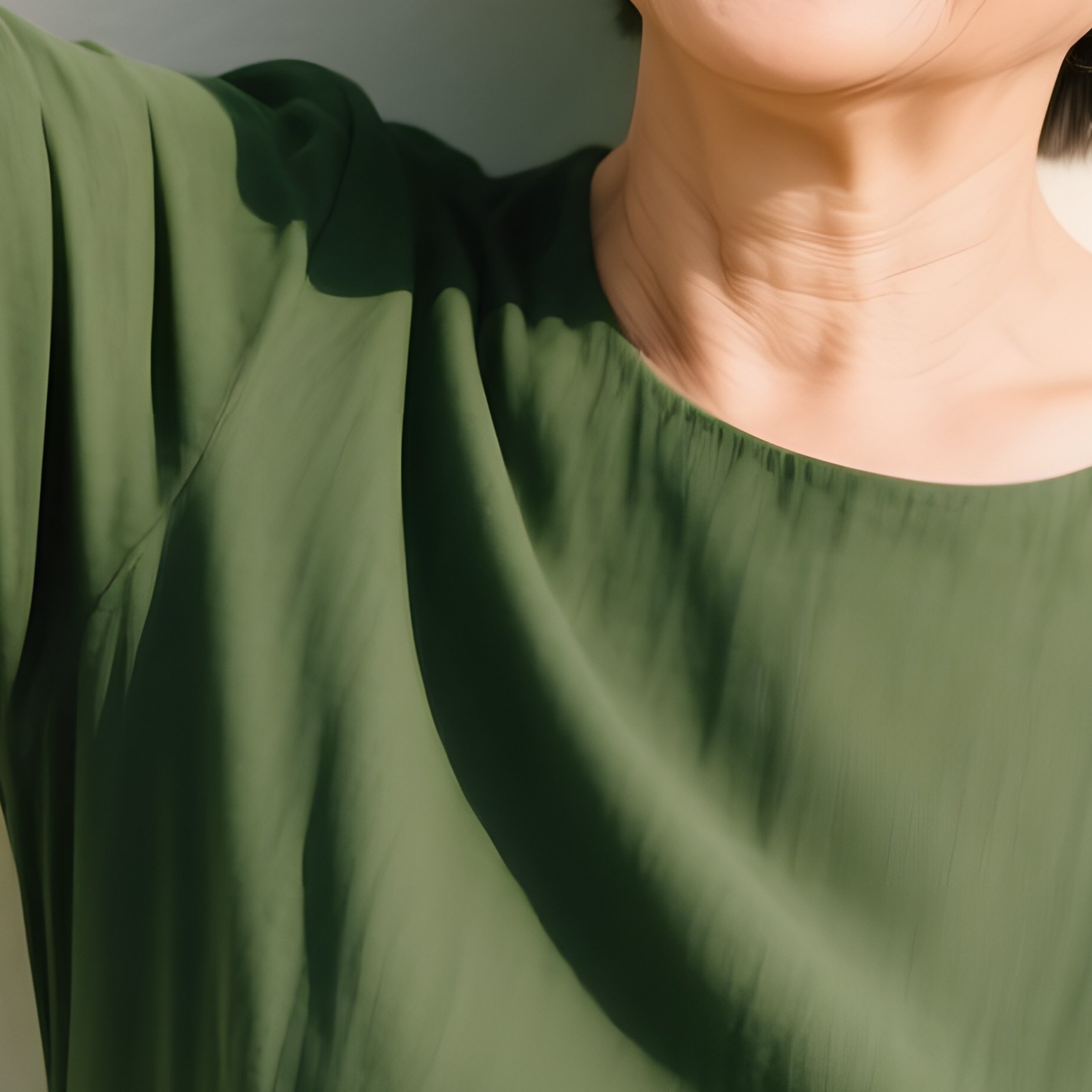 A Woman In A Green Dress Woman Green Dress - Full Resolution Quality Preview