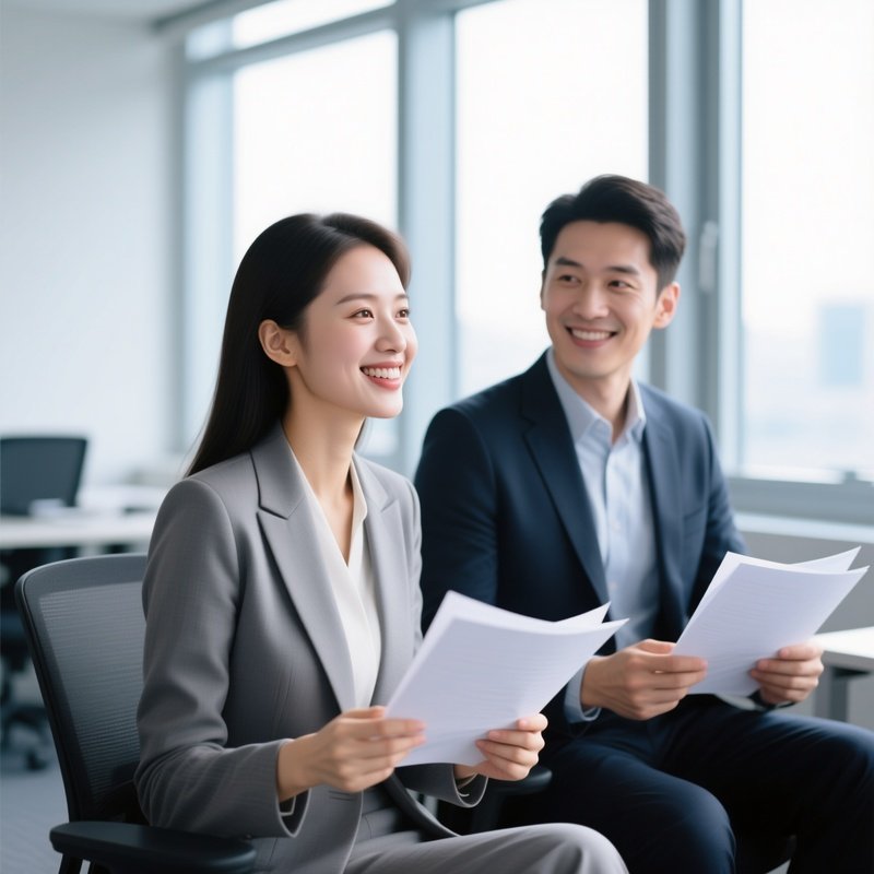 A Woman In A Professional Setting Business Office