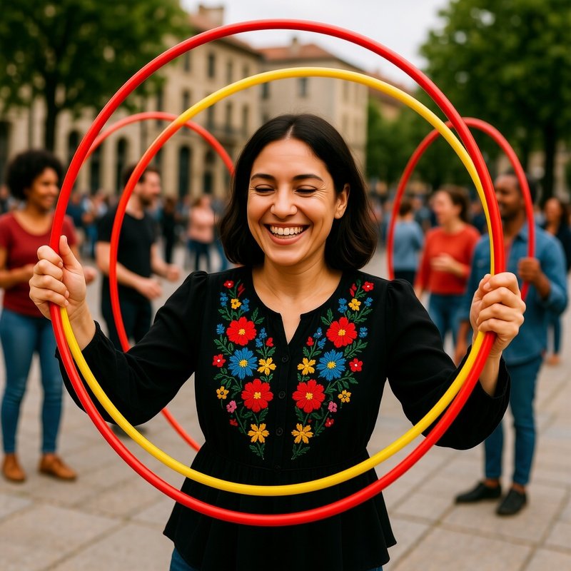 A Woman Participating In A Cultural Or Artistic Activity