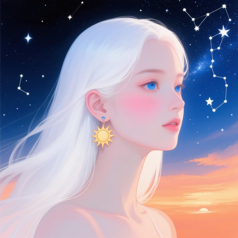 A Woman With A Celestial Theme Woman Celestial