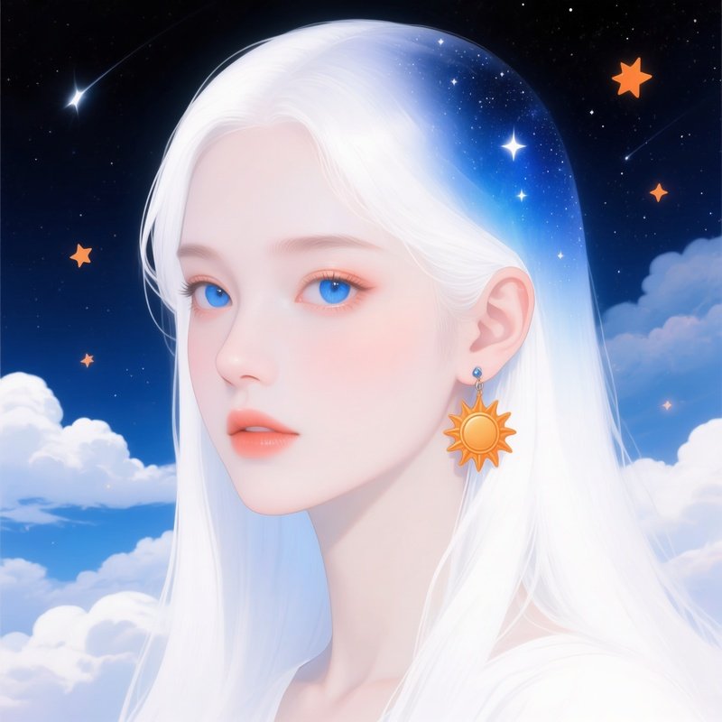 A Woman With A Celestial Theme Woman Cosmic