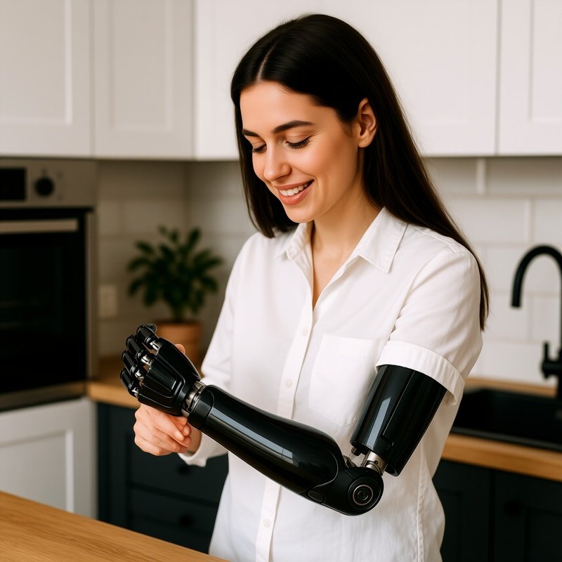 A Woman With A Prosthetic Arm Prosthetics Technology