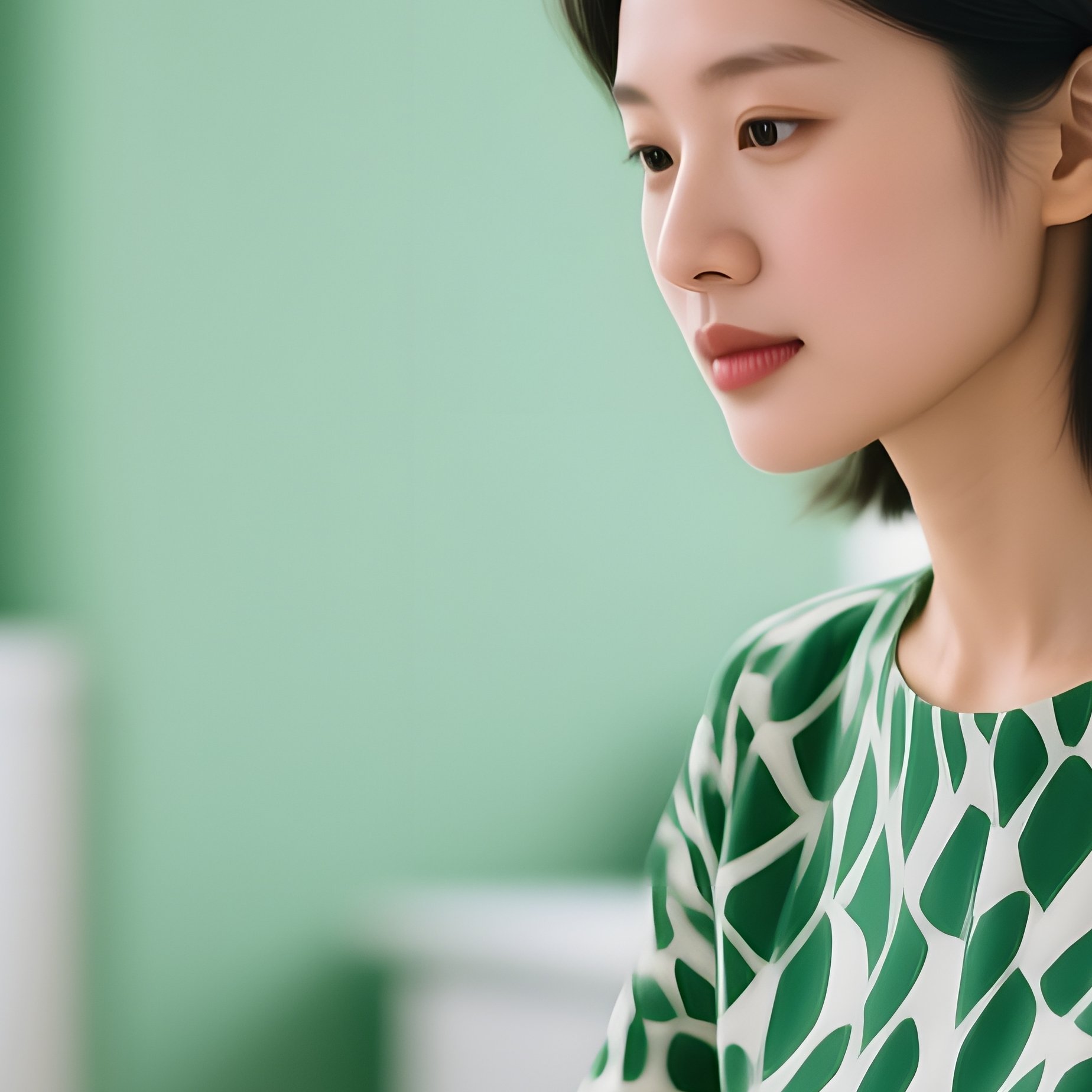 A Woman Working At A Computer Office Workplace - Full Resolution Quality Preview