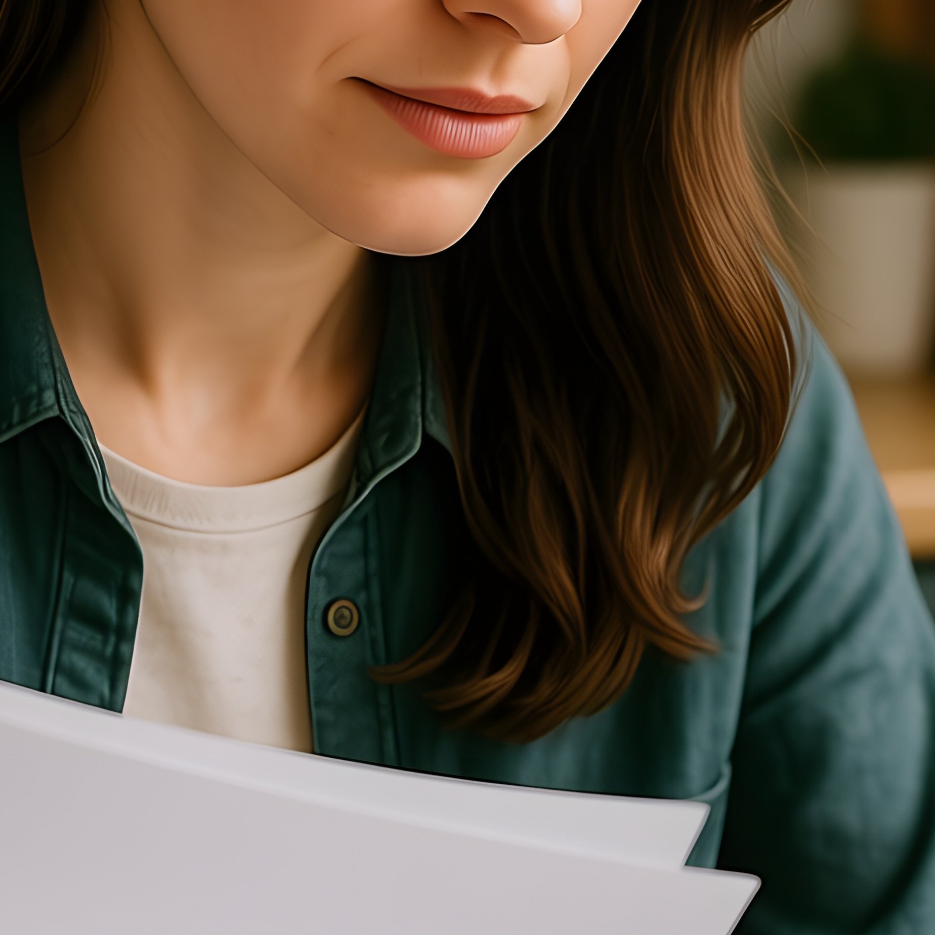 A Woman Working At A Desk Home Office Work From Home - Full Resolution Quality Preview