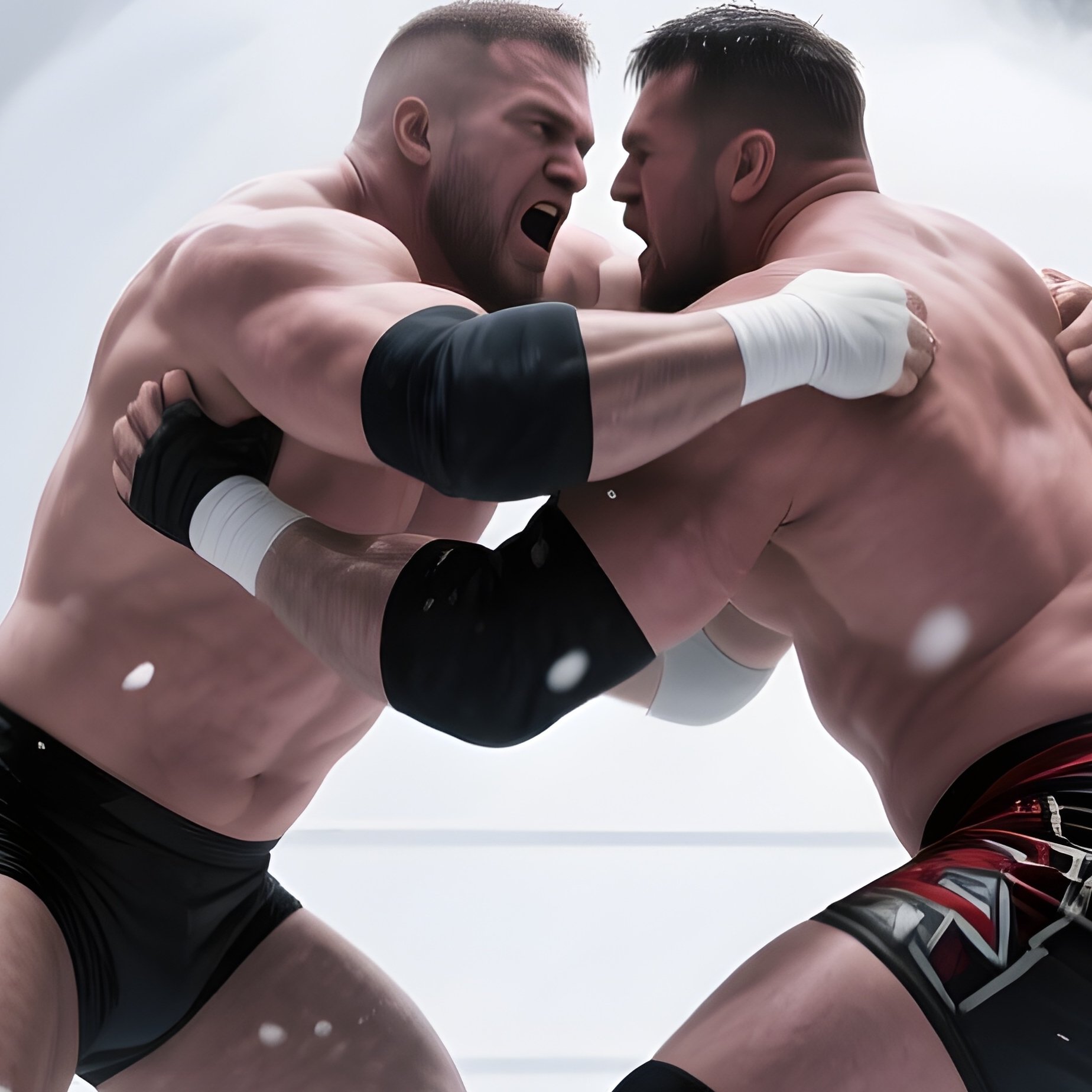 A Wrestling Scene Blizzard Jack Inside Snowstorm - Full Resolution Quality Preview