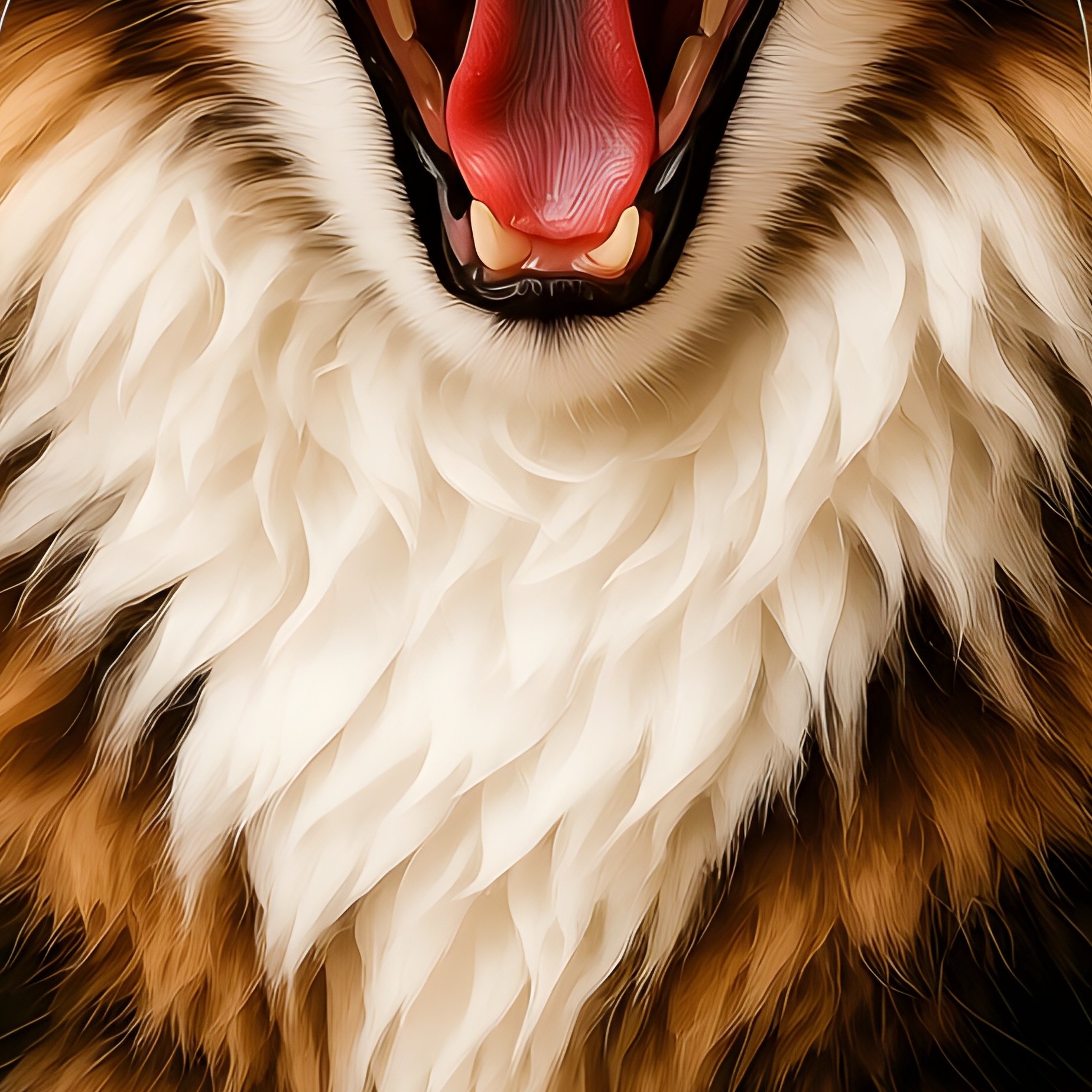 A Yawning Maine Coon Cat In Scientific Context - Full Resolution Quality Preview