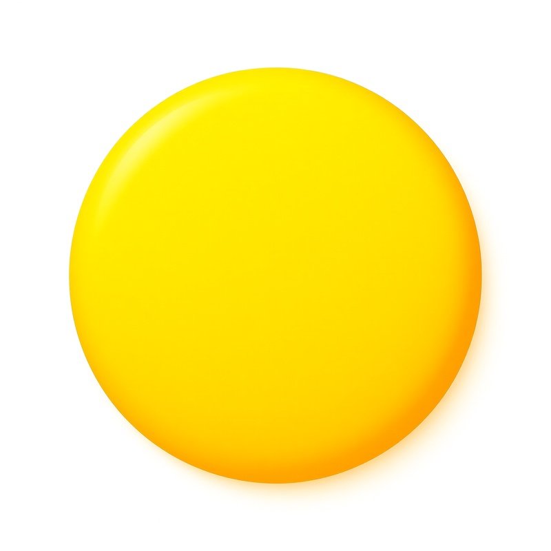 A Yellow Circular Object Yellow Circle