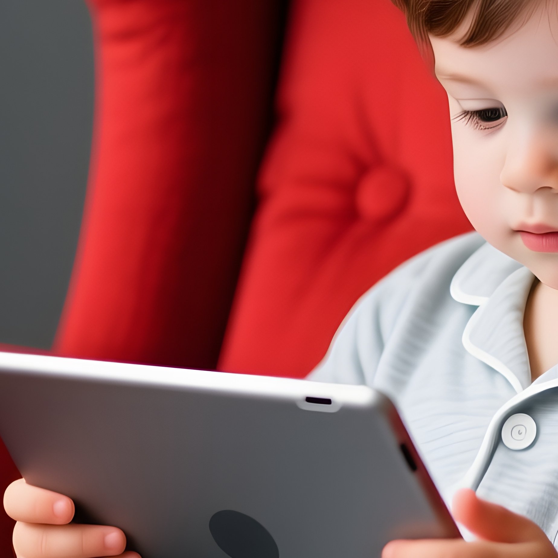 A Young Child Using A Tablet Child Tablet - Full Resolution Quality Preview