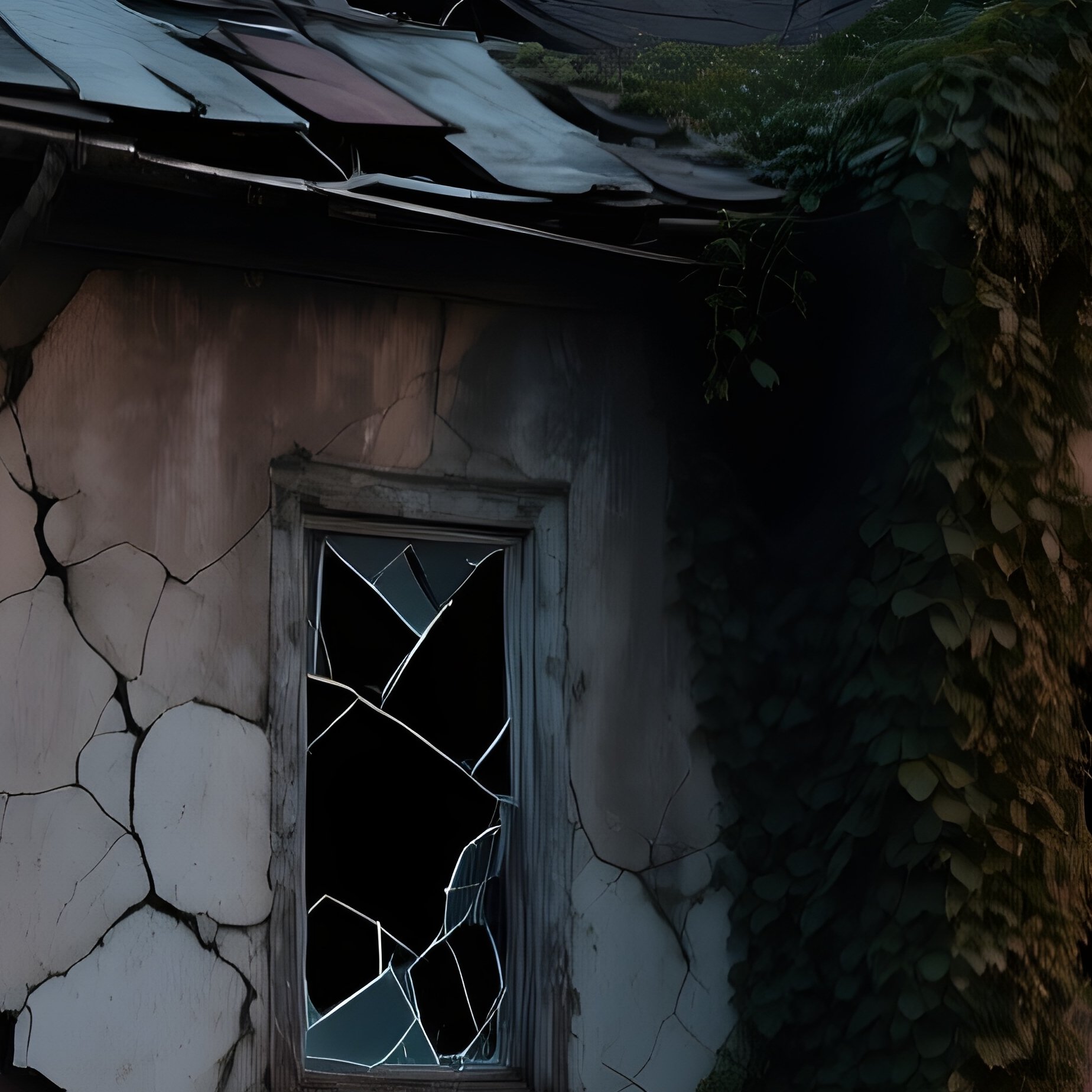 Abandoned House At Dusk - Full Resolution Quality Preview