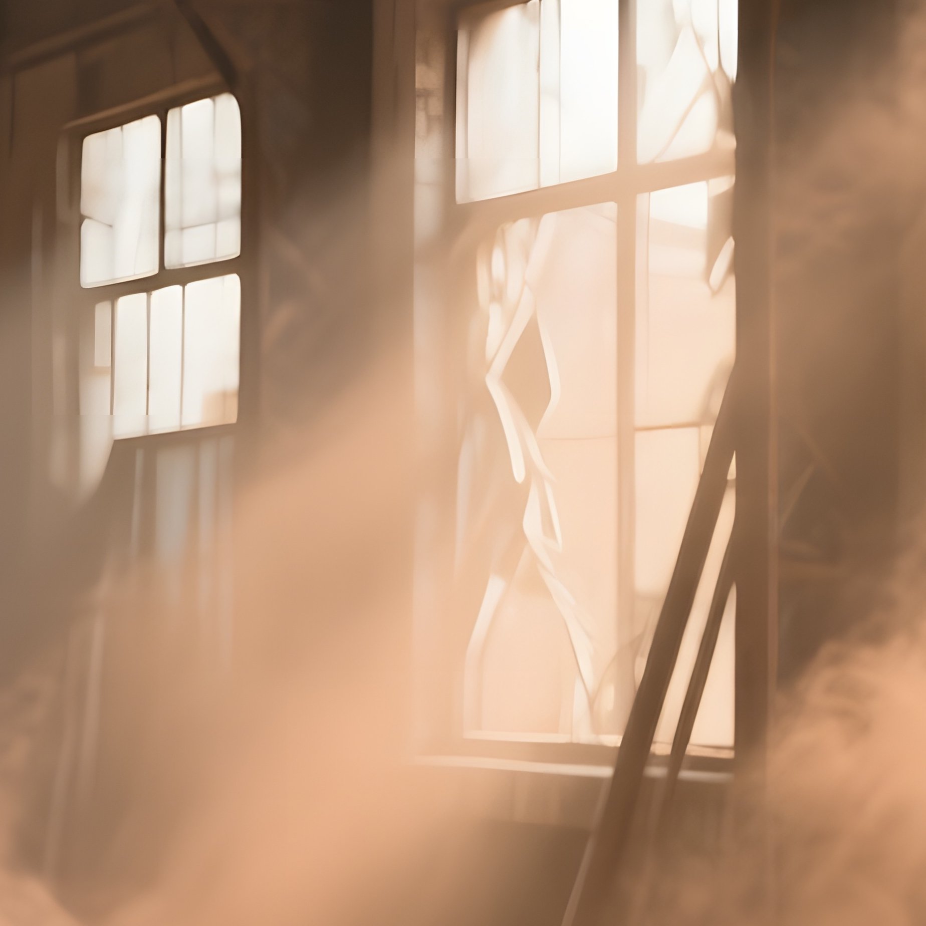 Abandoned Industrial Warehouse Oxidized Clay Beams - Full Resolution Quality Preview