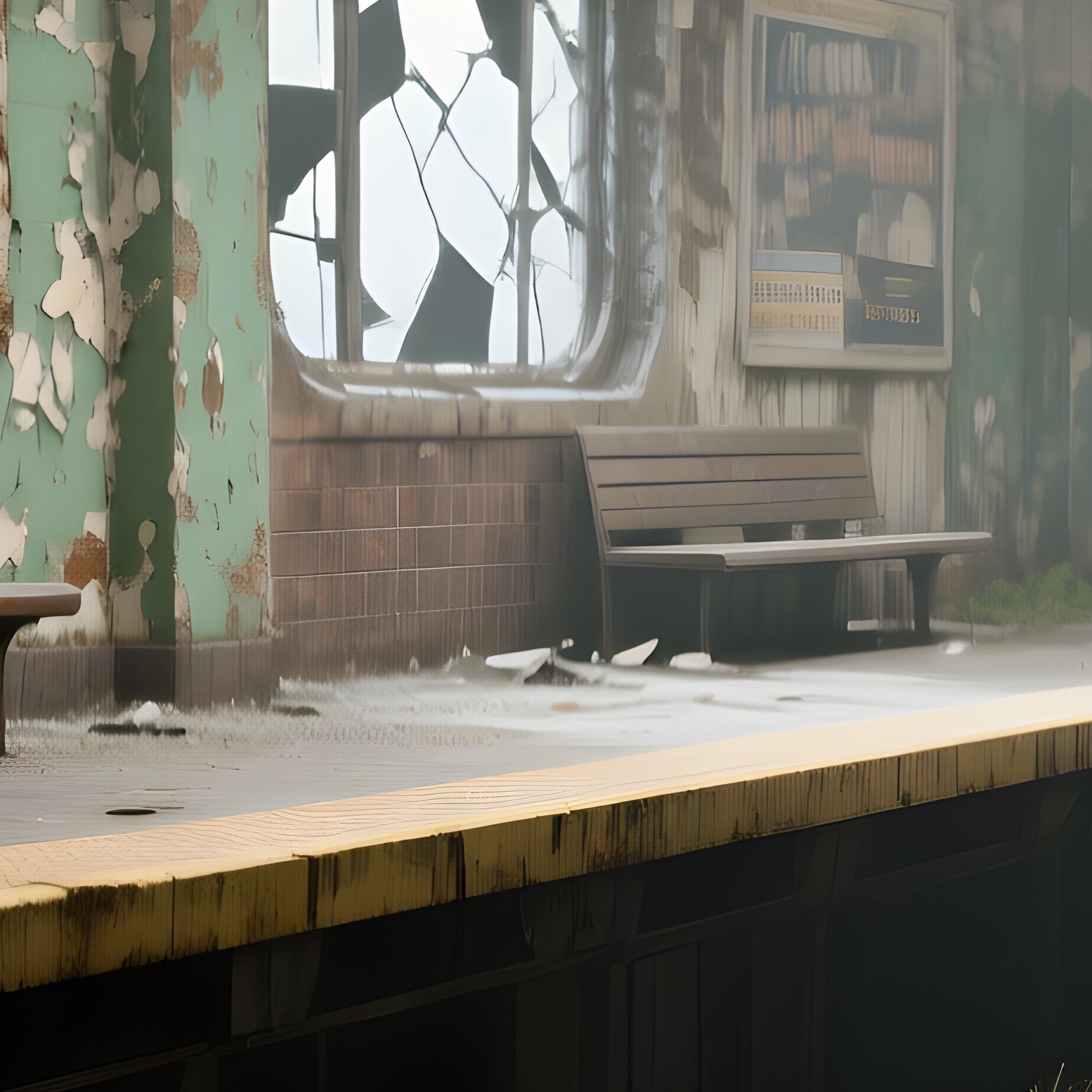 Abandoned Subway Platform - Full Resolution Quality Preview
