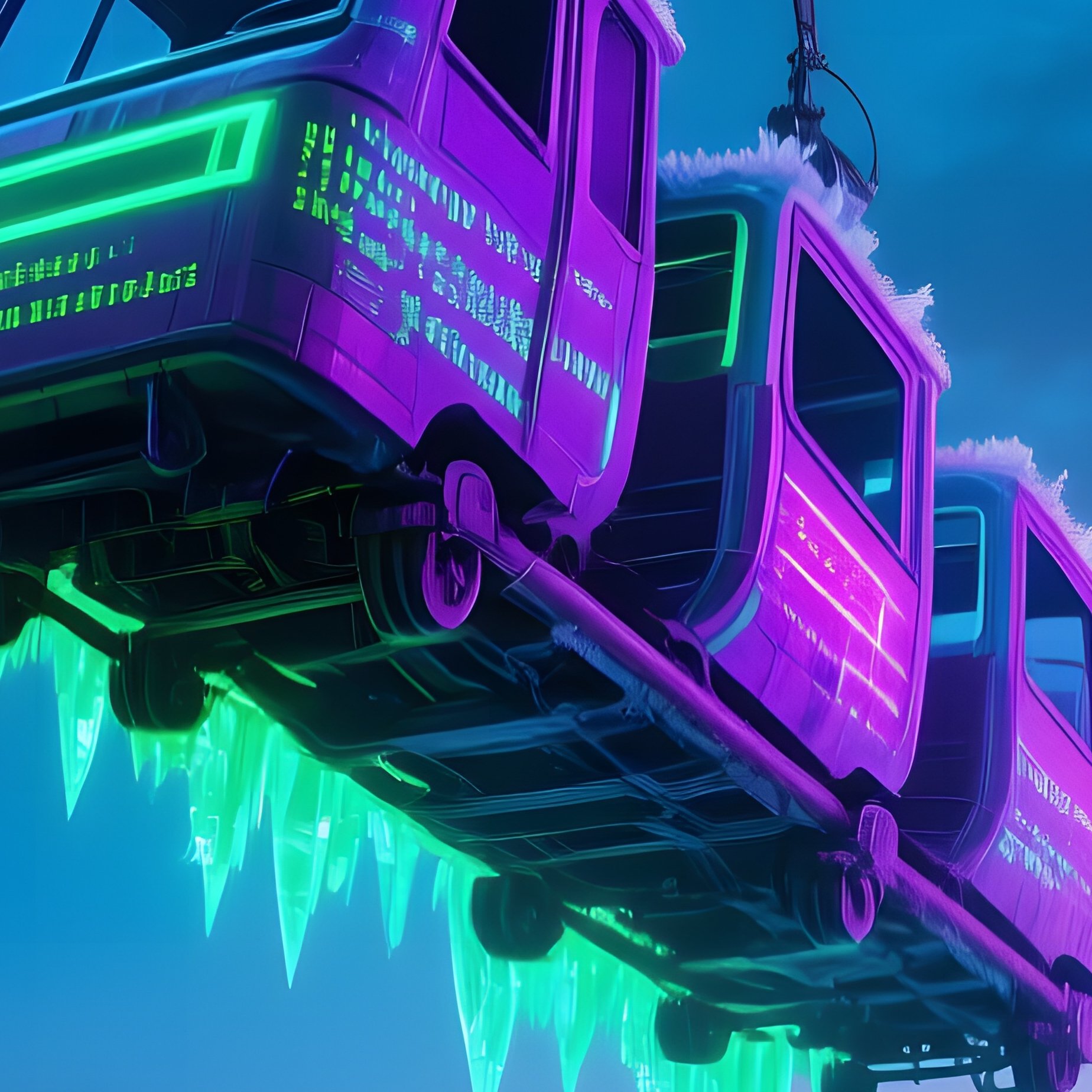 Abandoned Theme Park Ride Frozen Mid Motion Dormant Virus - Full Resolution Quality Preview