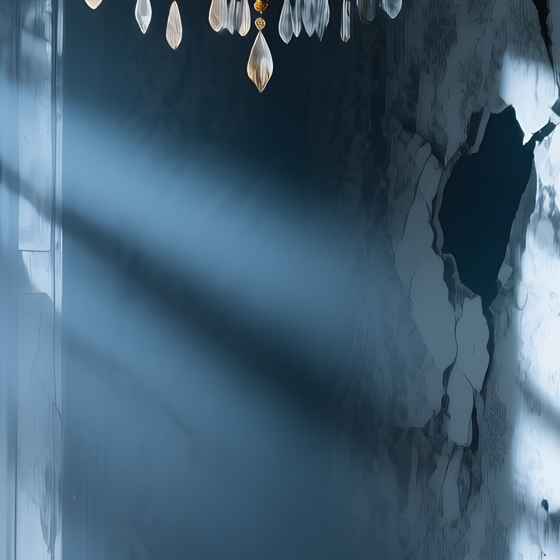 Abandoned Victorian Mansion Moonlight - Full Resolution Quality Preview