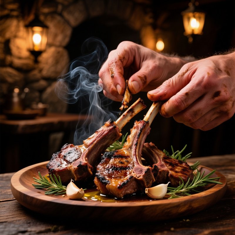 Abbacchio Allo Scottadito Grilled Lamb Chops