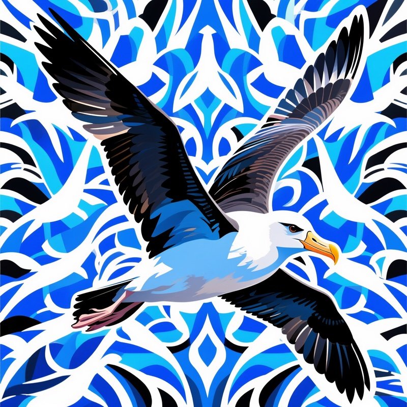 Abstract Albatross Pattern