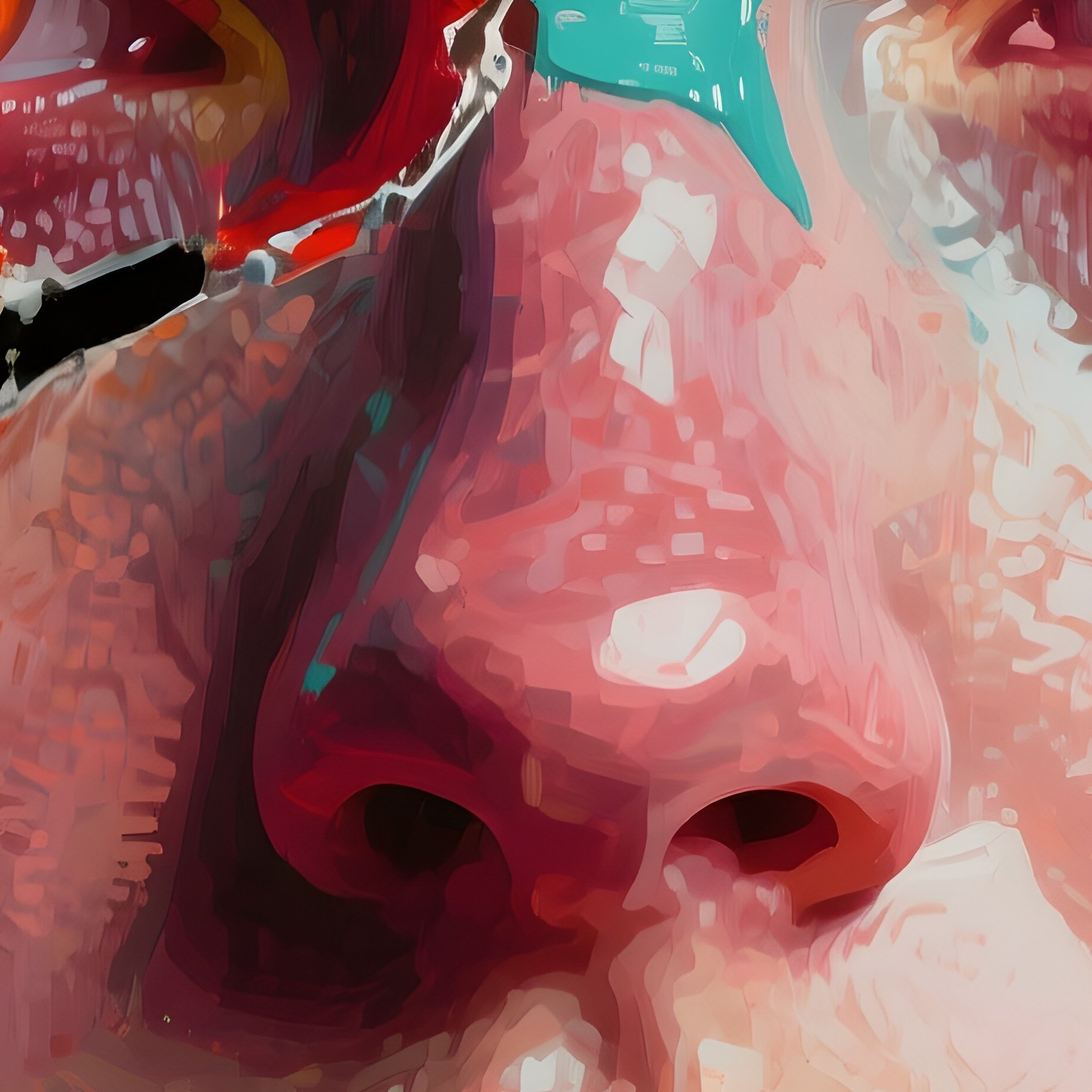 Abstract Artistic Portrait With Fragmented Identity - Full Resolution Quality Preview