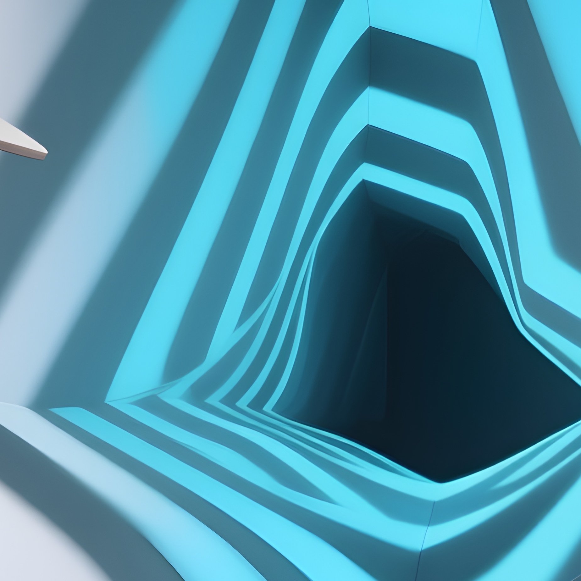 Abstract Artistic Studio With Surreal Geometry - Full Resolution Quality Preview