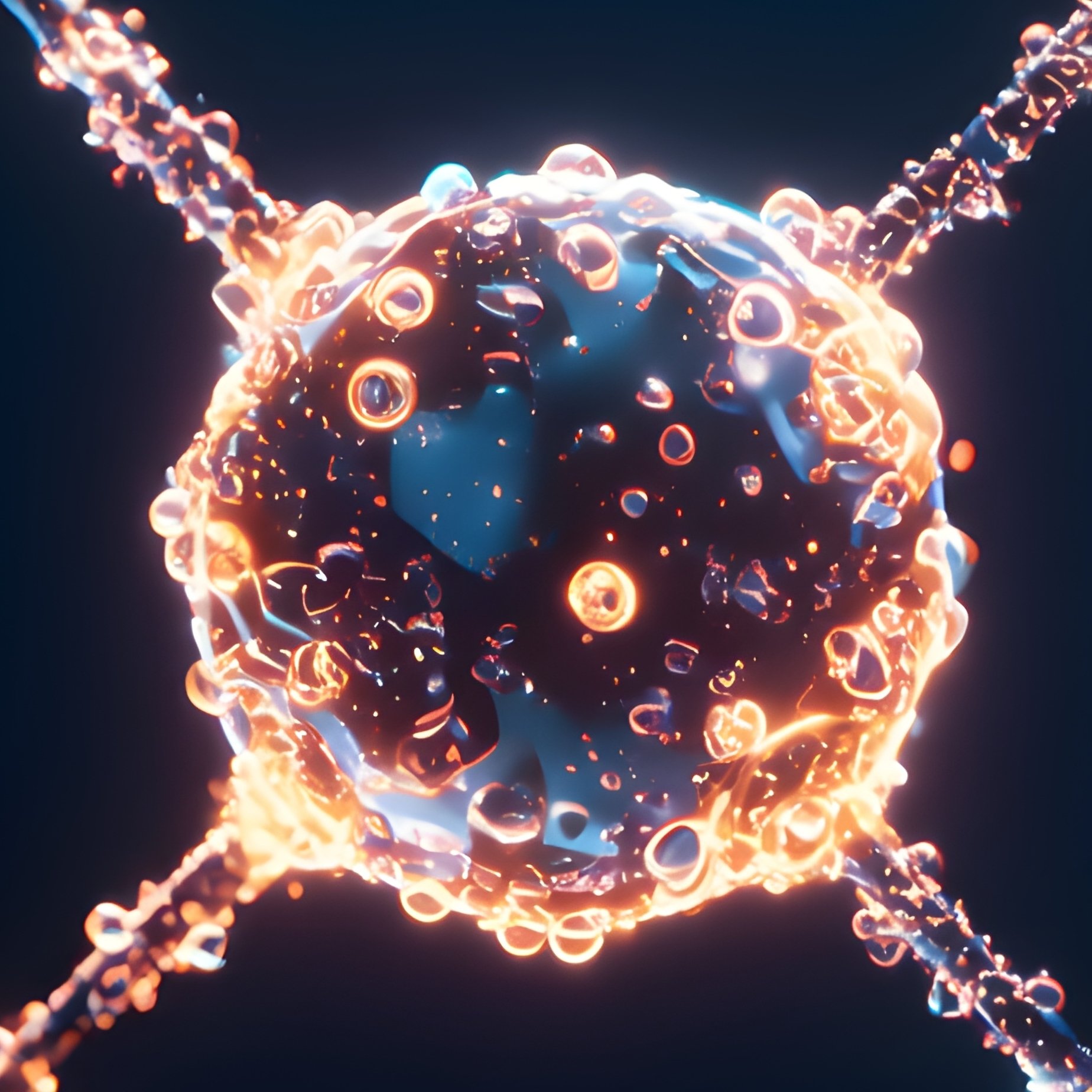 Abstract Chemical Reaction - Full Resolution Quality Preview