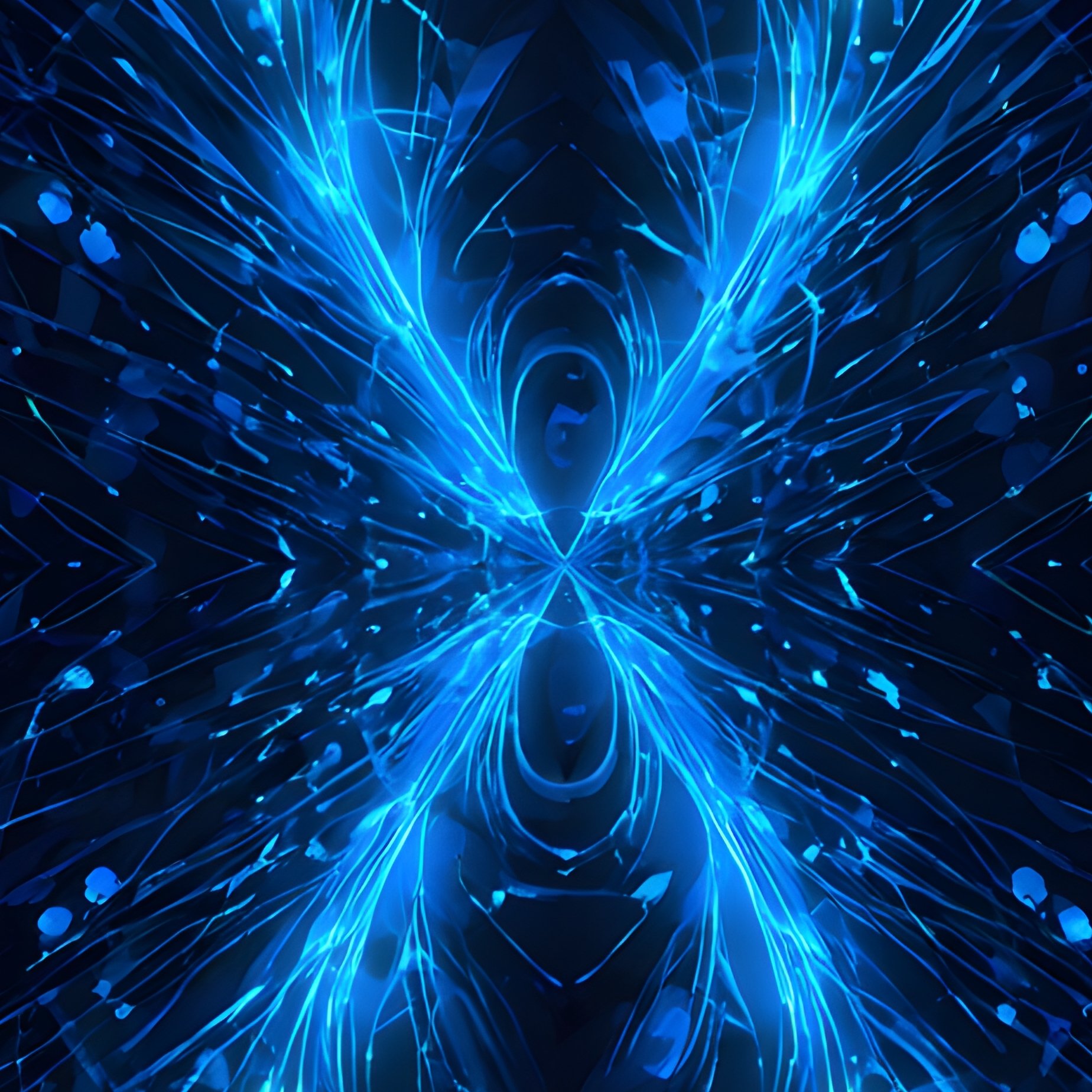 Abstract Digital Art Featuring A Symmetrical Pattern Abstract - Full Resolution Quality Preview