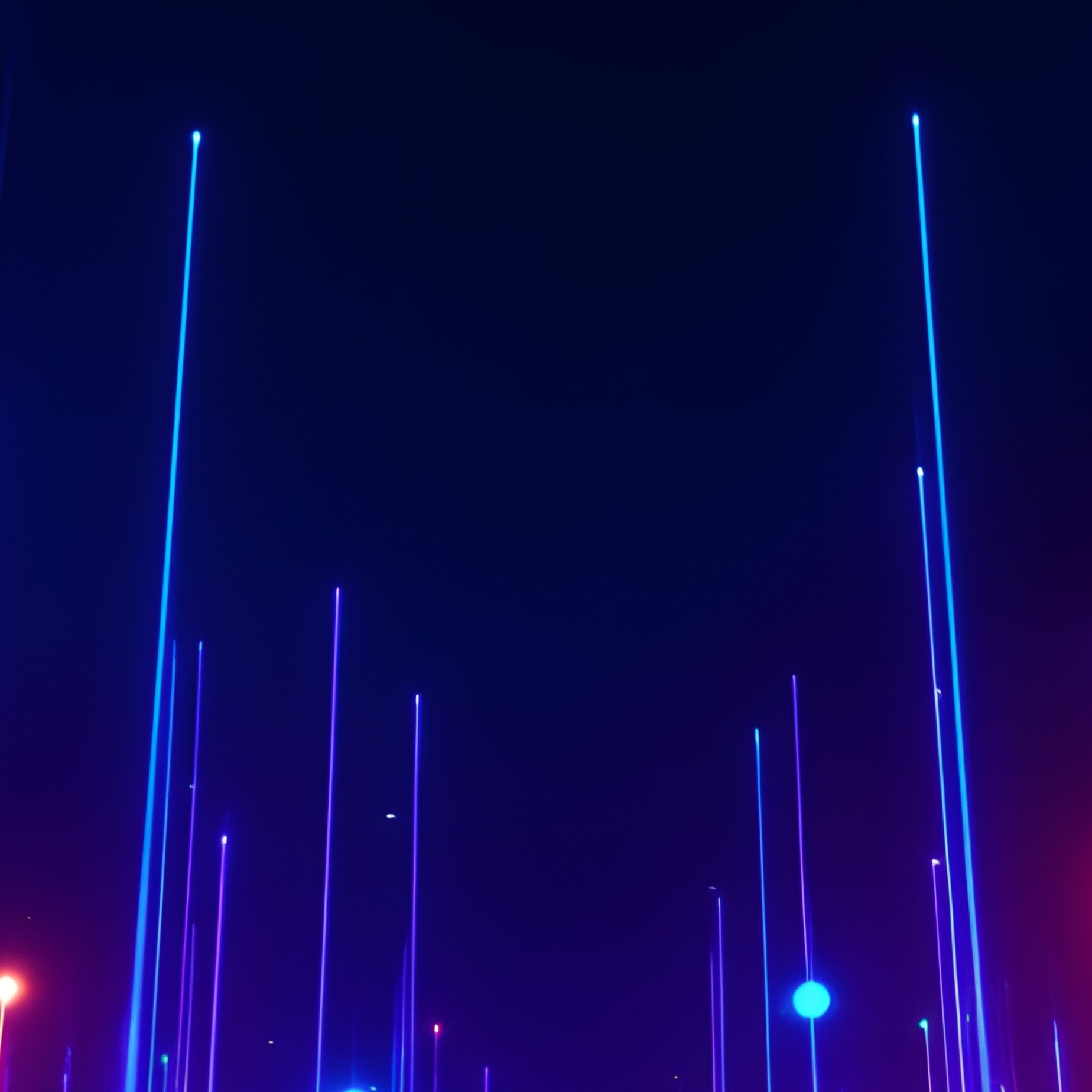 Abstract Digital Landscape Of Light Trails And Dots Futuristic - Full Resolution Quality Preview