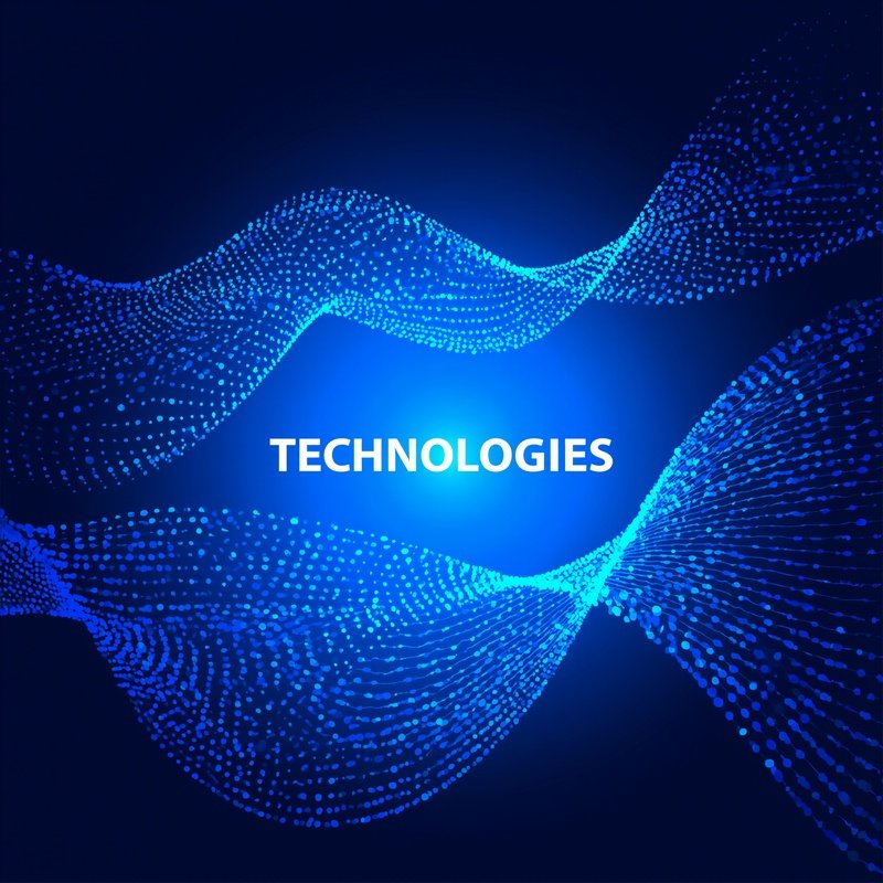 Abstract Digital Wave Pattern Representing Technology Technology