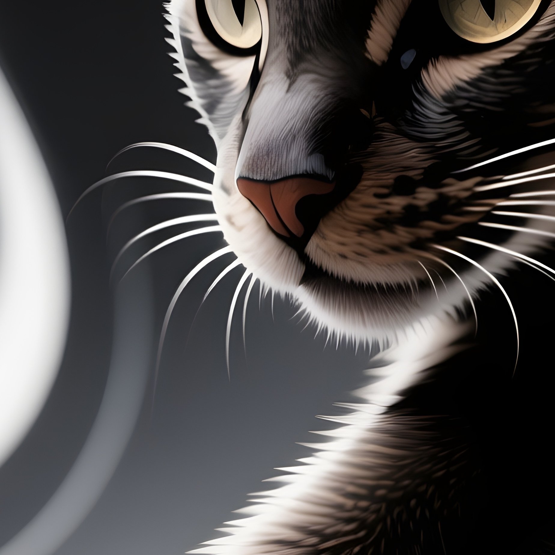 Abstract Egyptian Mau Paw Art - Full Resolution Quality Preview