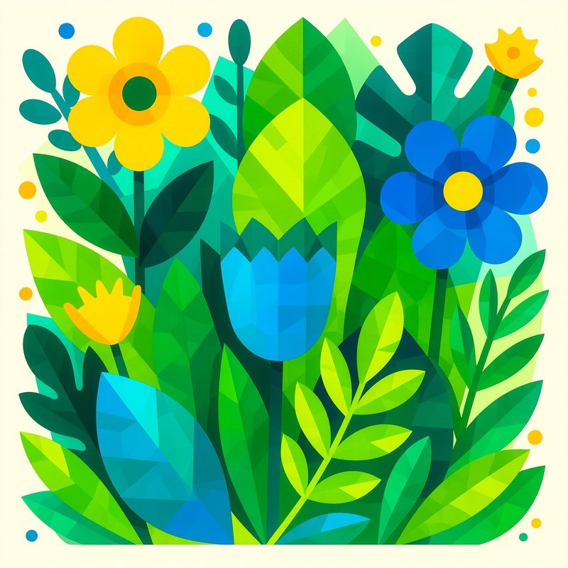 Abstract Floral Pattern Abstract Floral