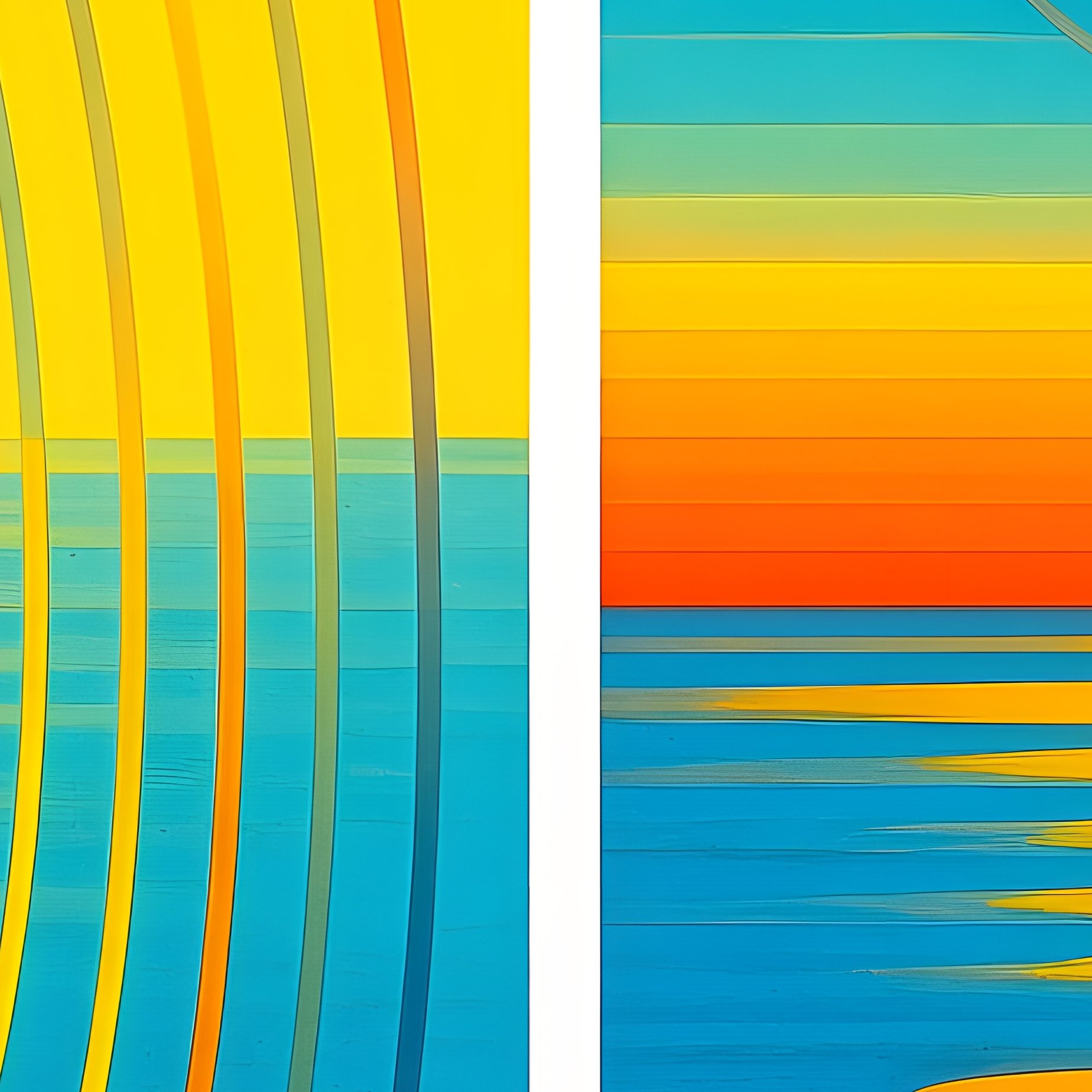 Abstract Landscape With Geometric Shapes Abstract Landscape - Full Resolution Quality Preview