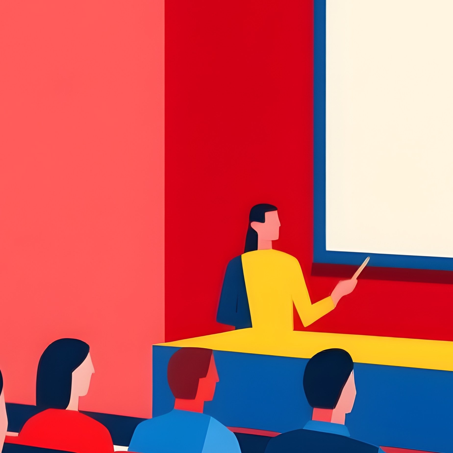 Abstract Lecture Hall Full Of Students - Full Resolution Quality Preview