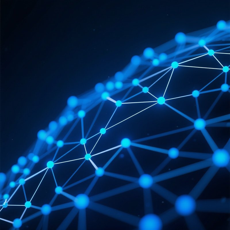 Abstract Network Of Connected Dots And Lines Abstract Network