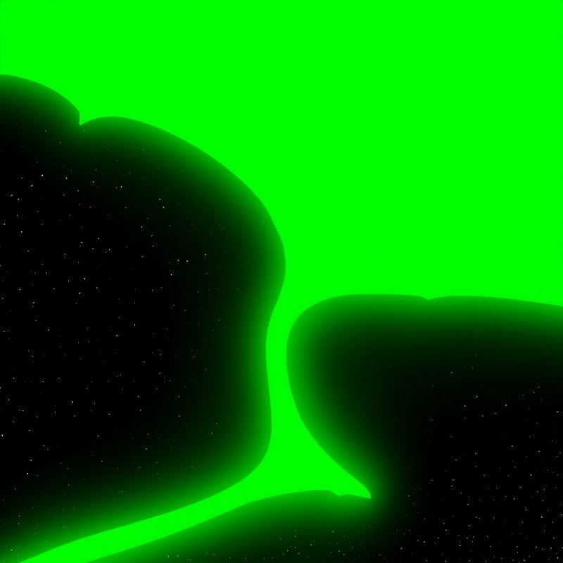 Abstract Pattern Of Neon Green And Black Abstract Neon