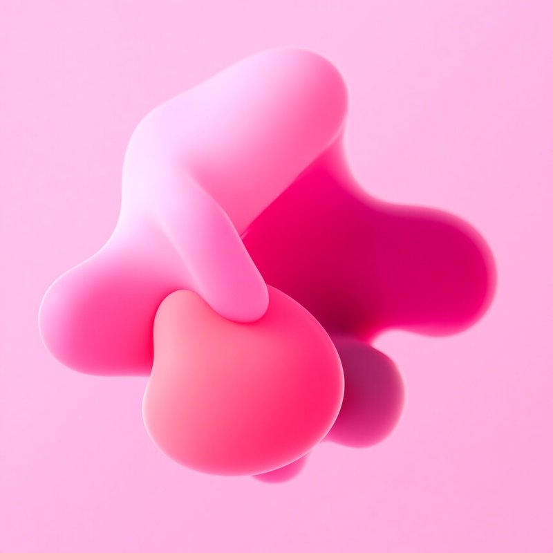 Abstract Pink Shapes Abstract Pink