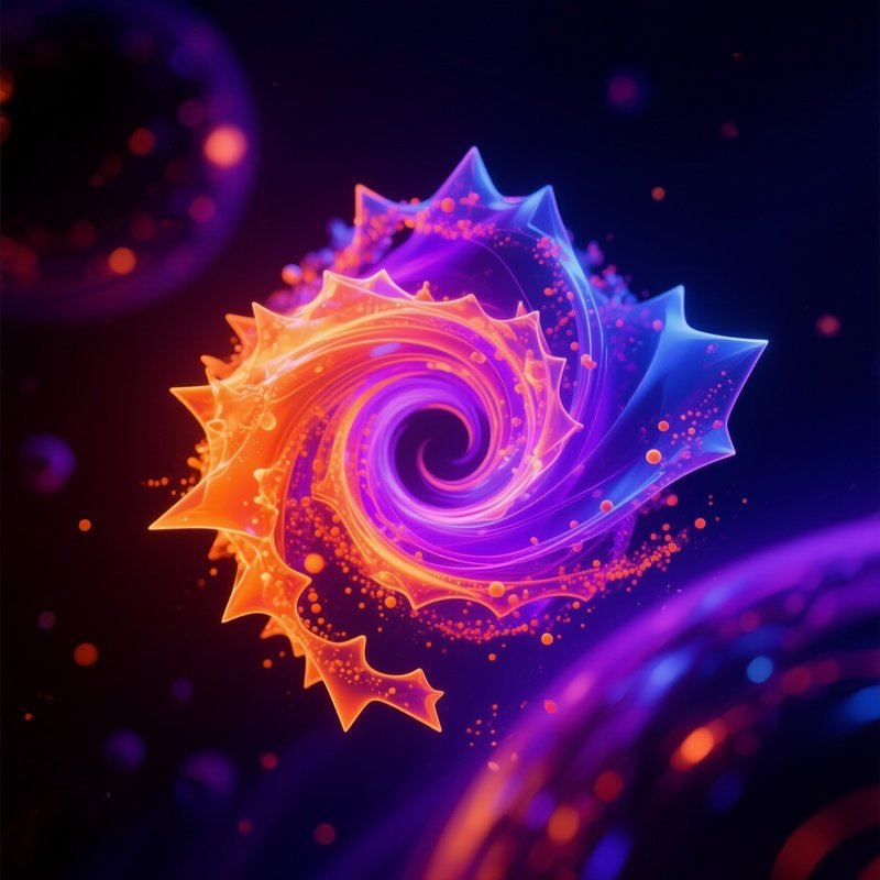 Abstract Swirl Particles Science Fiction